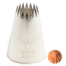 Кондитерська насадка Martellato French Star 18 мм (BF 319)