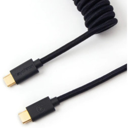 Дата кабель USB 2.0 AM to USB-C 1.36m Coiled black Keychron (CABB_KEYCHRON)