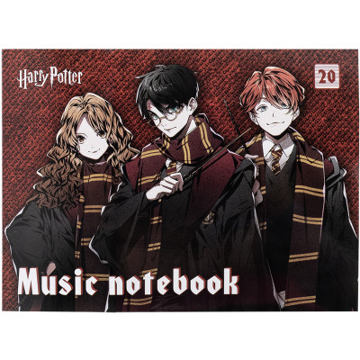 Зошит Kite для нот Harry Potter А5, 20 аркушів (HP25-405)