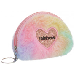 Гаманець дитячий Cool For School Брелок пухнастий Rainbow (CF87115)