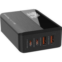 Зарядний пристрій ColorWay Power Delivery GaN (2USB-A + 2USB TYPE-C) (100W) black (CW-CHS041PD-BK)