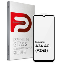 Скло захисне Armorstandart Full Glue Samsung A24 4G (A245) Black (ARM68006)