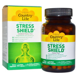 Вітамінно-мінеральний комплекс Country Life Антистресовий Енергетичний Комплекс, Stress Shield, 60 ве (CLF-05034)
