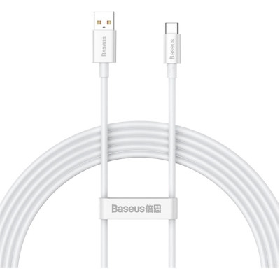 Дата кабель USB 2.0 AM to USB-C 1.0m Superior Fast Charging 100W moon white Baseus (P10320102214-01)