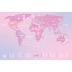 Скретч карта 1DEA.me Travel Map Love World англійська (13104)