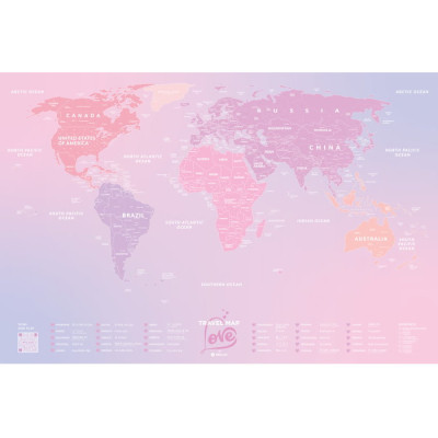 Скретч карта 1DEA.me Travel Map Love World англійська (13104)