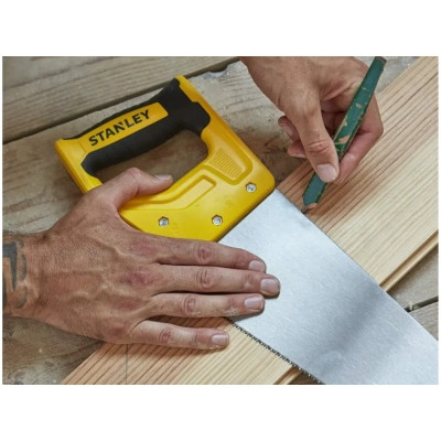 Ножівка Stanley SHARPCUT із загартованими зубами, L=500мм, 11 tpi. (STHT20371-1)