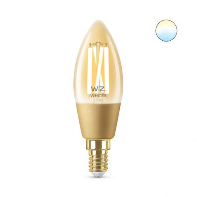 Розумна лампочка WiZ E14 4.9W (25W 370Lm) C35 2000-5000K філаментна Wi-Fi (929003017701)