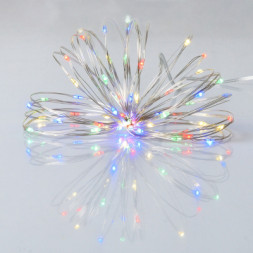 Гірлянда YES! Fun Нитка на мідному дроті 60 LED Різнокольорова 6 м Статична На батарейках (975031)