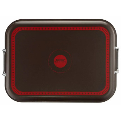 Лист для випікання Tefal Success,з ручками, прямокутна, 27х37см, алюміній, чорний (J1605902)