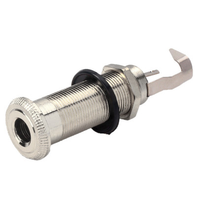 Вихідний роз&#039;єм для гітари Paxphil Cylinder Flush Mount Jack (Chrome) (LJ-20/2P CR)