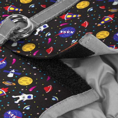 Шлея для собак WAUDOG Clothes з QR паспортом &quot;NASA&quot; XS3 (2915)