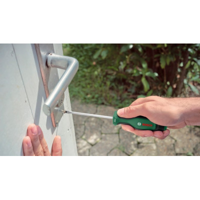 Викрутка Bosch набір 6шт, SL 4, 6.5 мм, PH1х100 мм, PH2х125 мм, PZ1х100 мм, PZ2х125 мм (1.600.A02.BX7)