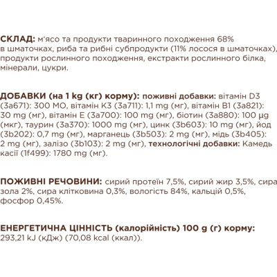 Вологий корм для кішок Club 4 Paws Premium Плюс з лососем у желе 85 г (4820215369015)
