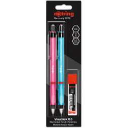 Олівець механічний Rotring Drawing VISUCLICK Blue + Pink PCL 0,5 + Грифели 0,5мм HB (24) (R2102712)