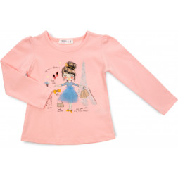 Кофта дитяча Breeze з дівчиною (15970-98G-peach)