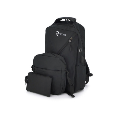 Рюкзак для ноутбука Voltronic 15.6&quot; YT-B15,6&quot;N-B3 Black, Q80, SET (19720)