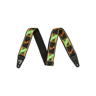 Ремінь для гітари Fender Strap 2&quot; Neon Monogrammed Green Orange (232339)