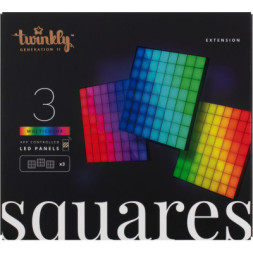 Гірлянда Twinkly Панель Smart LED Squares 3 RGB, Gen II, IP20, 16x16см, for TWQ064STW-07-BEU (TWQ064STW-03-BAD)