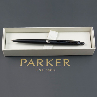 Ручка кулькова Parker JOTTER 17 XL UKRAINE Monochrome Black BT BP Тризуб (12432_TR)