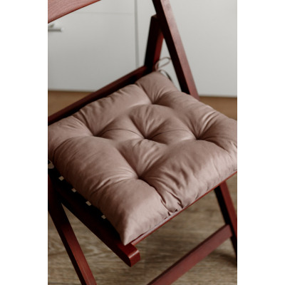 Подушка на стілець Прованс Фібра коричнева 40х40 см (029613)