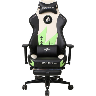 Крісло ігрове 1stPlayer Duke Black-White-Green (Duke BlackWhiteGreen)
