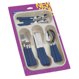 Набір столових приборів Tramontina New Kolor 25 предметів в лотку Синій (23198/175)