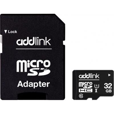 Карта пам&#039;яті AddLink 32GB microSDHC class 10 UHS-I U1 (ad32GBMSH310A)