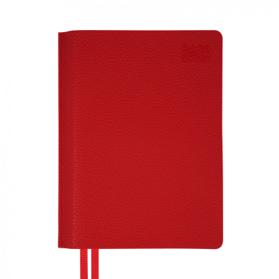 Тижневик Leo planner А5 датований 2026 &quot;Vitto&quot;, м‘який, червоний, 368 сторінок (252643)