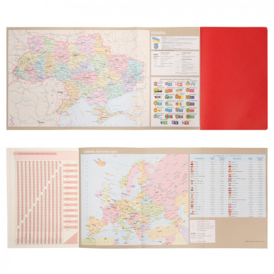 Тижневик Leo planner А5 датований 2026 &quot;Vitto&quot;, м‘який, червоний, 368 сторінок (252643)