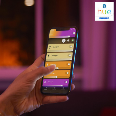Настільна лампа Philips Hue Iris, Color, BT, DIM, біла (929002376101)