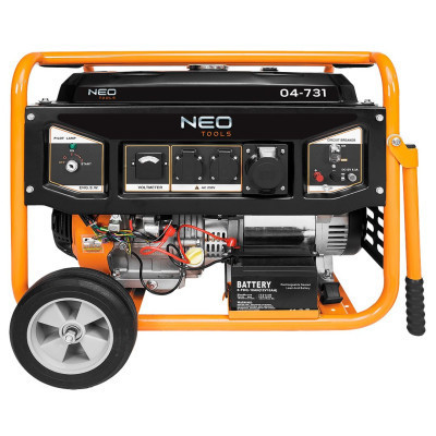 Генератор Neo Tools 230V, 1 фаза, 6/6.5kW, електростарт, AVR (04-731)