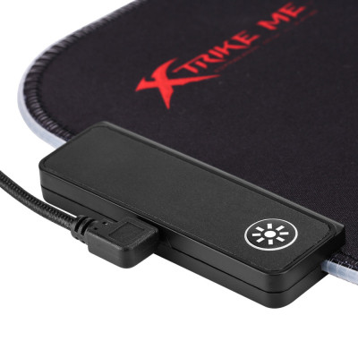 Килимок для мишки Xtrike ME MP-602 RGB lighting Black/Red (MP-602)