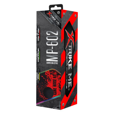 Килимок для мишки Xtrike ME MP-602 RGB lighting Black/Red (MP-602)