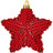 Ялинкова іграшка Christmas House Пластикові Зірки 6 шт Червоні (8718861623925)