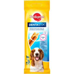 Ласощі для собак Pedigree Denta Stix для чищення зубів 77 г (5998749104392/5998749141496)