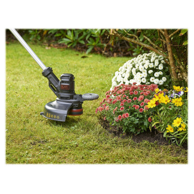 Тример садовий Black&amp;Decker 0.55 кВт, ширина косіння 30 см, 7500 об/хв, вага 2.6 кг (BESTE630)