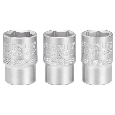 Набір головок Stanley орцевих 1/2&quot; Maxi Drive, із шестигранним профілем, 3 шт: 17, 18, 19 мм. (FMMT17094-0)