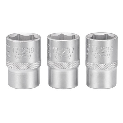Набір головок Stanley орцевих 1/2&quot; Maxi Drive, із шестигранним профілем, 3 шт: 17, 18, 19 мм. (FMMT17094-0)
