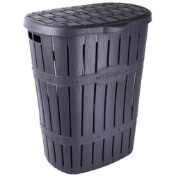 Кошик для білизни Violet House 1014-1 Бамбу Antracite 60 л