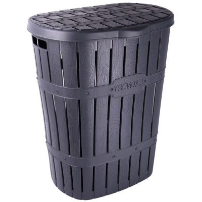 Кошик для білизни Violet House 1014-1 Бамбу Antracite 60 л