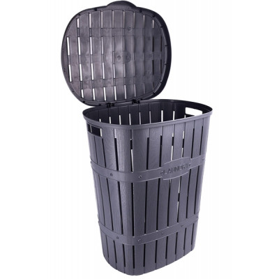 Кошик для білизни Violet House 1014-1 Бамбу Antracite 60 л