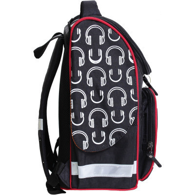 Портфель Bagland з ліхтариками Успіх 12 л. чорний 175k (00551703) (80213806)