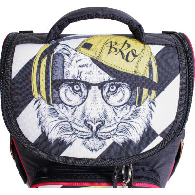 Портфель Bagland з ліхтариками Успіх 12 л. чорний 175k (00551703) (80213806)