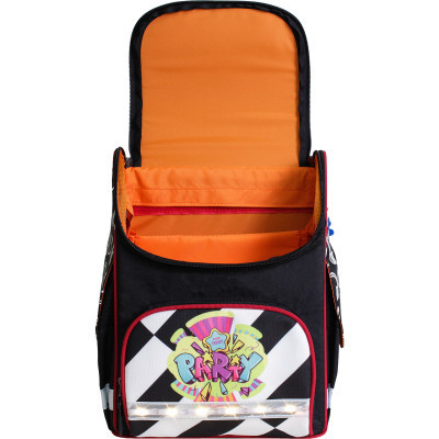 Портфель Bagland з ліхтариками Успіх 12 л. чорний 175k (00551703) (80213806)