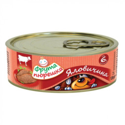 Дитяче пюре Фрута пюрешка з яловичини, 120 г (8595139773991)