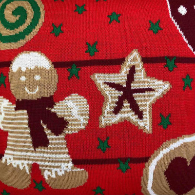 Наволочка Прованс в&#039;язана Печиво 45х45 см Червона (23102)