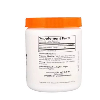 Амінокислота Doctor&#039;s Best L-Цитруллин в порошку, L-Citrulline Powder, 200 гр. (DRB-00437)