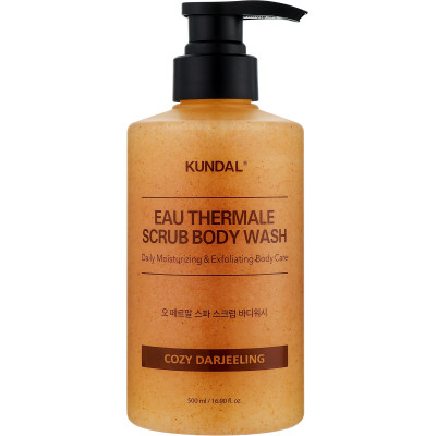 Гель для душу Kundal Eau Thermal Scrub Body Wash Cozy Darjeeling 500 мл (8809809428662)