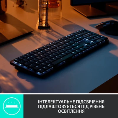 Клавіатура Logitech MX Mechanical Wireless Illuminated Performance Graphite (920-010757)